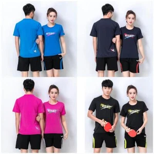 New Adult Kid Butterfly Table tennis T-shirt and Shorts Sports Suit Quick Dry - Picture 1 of 13