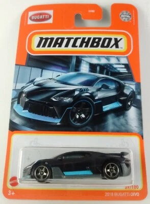2021 Matchbox 2018 Bugatti Divo in Black - Image 1 of 4