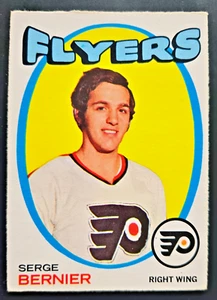 1971-72 O-Pee-Chee #19 Serge Bernier ROOKIE CARD Philadelphia**NO CREASES** - Bild 1 von 2