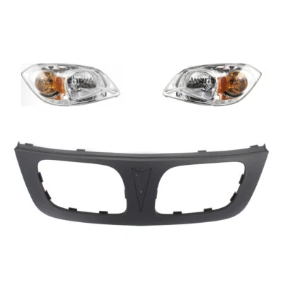 Conjunto de rejilla + juego de faros halógenos para Pontiac G5 Base GT SE 2007-2009 Foto 1 de 4