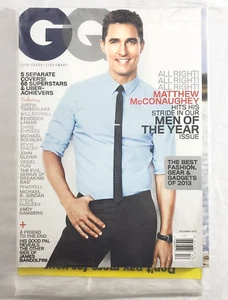 Matthew McConaughey GQ Magazine Dec 2013 Timberlake Kendrick Lamar SEALED - Imagen 1 de 1