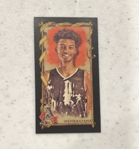 2023 TOPPS ALLEN & GINTER VICTOR WEMBANYAMA MINI BLACK BORDER #271 - Picture 1 of 2