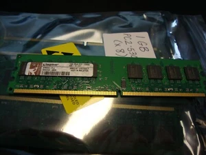 Kingston PC2-5300U 1 GB DIMM 667 MHz DDR2 SDRAM Memory - Picture 1 of 2