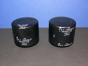 10000uF 42V Furniture By Matsushita for Telefunken RM 300 Amplifier 2 Pieces Pcs - Picture 1 of 3