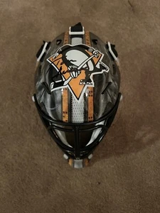 Tom Barrasso Autographed Mini Goalie Helmet Mask Pittsburgh Penguins - Picture 1 of 3