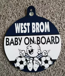 Appendiabiti finestrino auto West Brom "West Brom bambino a bordo" - Foto 1 di 1