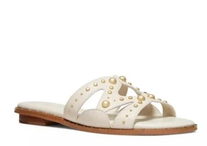 MICHAEL Michael Kors Women's Annalee Studded Slide Sandals Light Cream Size 9 M - Picture 1 of 3