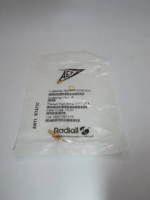 Radiall 2019-1511-01 4Ghz SMB M STR BHD SP - Image 1 of 4