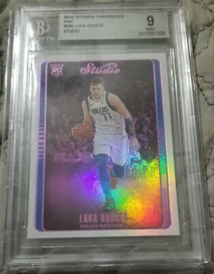 Luka Doncic 2018-19 Studio #296 | Rookie Card | PINK parallel | BGS 9 | MINT - Picture 1 of 2