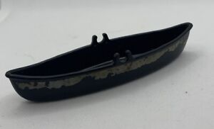 Buddy L Canoe, 1979 or 1980, Black, Vintage Toy Jeep Accessory