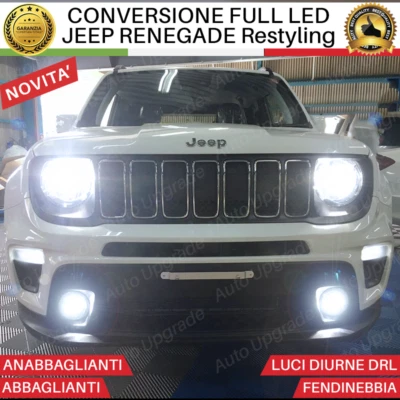 KIT LED PER JEEP RENEGADE RESTYLING ANABBAGLIANTI ABBAGLIANTI + DRL +FENDINEBBIA - Immagine 1 di 4
