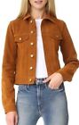 Women's Denim Style Brown Leather shirt - Formal Western Suede Leather shirt