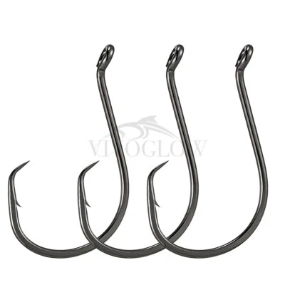 Octopus Circle Hooks High Carbon Steel Fishing Hooks Tackles- 1x Strong - image 1 of 4