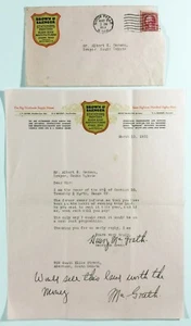 Letterhead And Cover Brown And Saenger Stationers Printers Sioux Falls SD 1931 - Picture 1 of 5