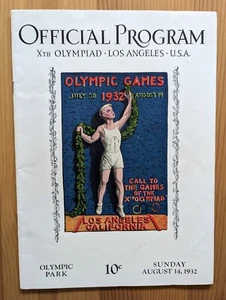 Programa Oficial X Olimpiada 1932 14 de Agosto Día de Clausura Los Ángeles Muy Bueno - Imagen 1 de 13