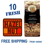 Royal Kona Coffee Hawaii - HAZELNUT Flavor - 10 Pack 8oz Ground - 10% Kona Grind
