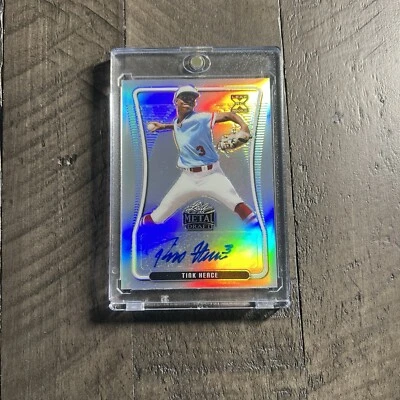 TINK HENCE Leaf 2020 METAL DRAFT AUTO XRC ROOKIE SILVER PRISM Autograph RC AU - Image 1 of 4