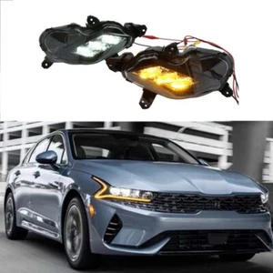 LED Daytime Running Lamp W/Turn Signal Light Fog Light For Kia K5 2021 2022 - Picture 1 of 8
