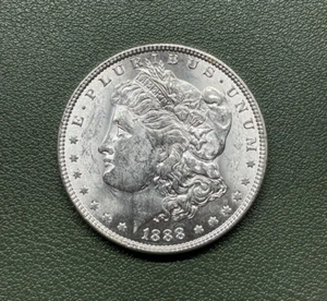 1888 Morgan Silver Dollar, BRILLIANT UNCIRCULATED -FREE SHIPPING-M-116 - Picture 1 of 2