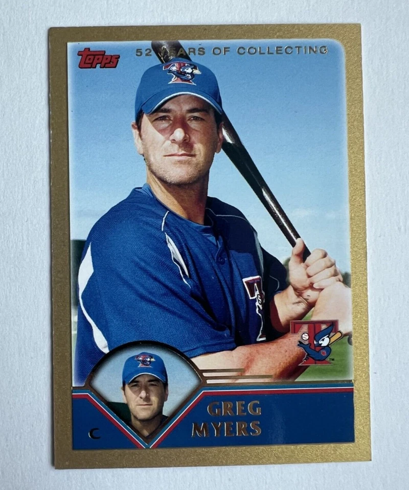 2003 Topps Traded & Rookies - Gold #T5 Greg Myers /2003 - Image 1 of 2