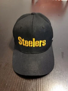Vintage Pittsburgh Steelers Starter Hat  NFL LOGO Black Adjustable Cap PRO LINE - Picture 1 of 7