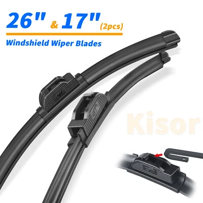 Kisor 26"+17" Windshield Wiper Blades Fit For Pontiac Vibe 2009 2010,Set of 2 - Image 1 of 4