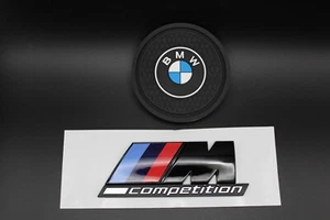 BMW M Competition Emblem Aufkleber Heckklappe Schwarz Glänzend 29 x 102mm TOP! - Bild 1 von 1