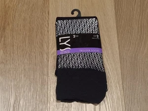 LYS 2-PACK Trouser Socks, Multi Color, Size 2 - Picture 1 of 4