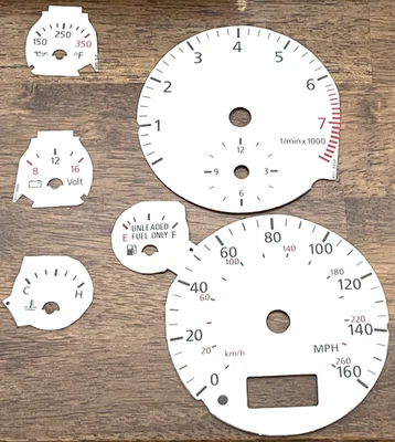 Audi B5 Caras Calibre Color Blanco Sin Reserva Auto Pieza # 3106 Muy Buen Estado Foto 1 de 3