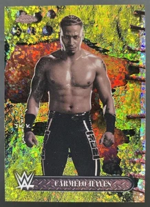 Mini diamante amarillo Topps 2025 cromado WWE Cactus Jack Carmelo Hayes/75 - Imagen 1 de 2