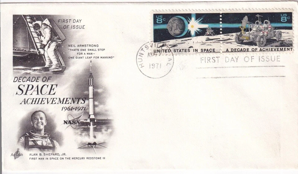 G011 United States 1971 United States in Space - A Decade of Achievements FDC - Image 1 of 1