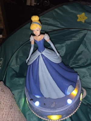 Disney Princess Cinderella Musical Lightup Figural Whimsical Bank Plaything Rare - Image 1 of 4