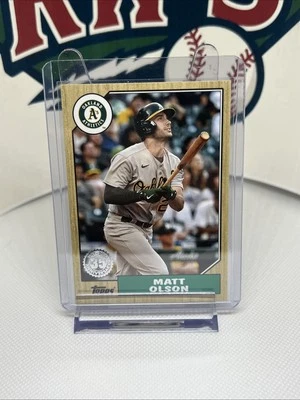 2022 Topps Series 1 1987 Topps Baseball 35th Anniversary Matt Olson - Image 1 of 2