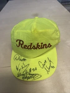 Sombrero autografiado de aceite móvil de los Washington Redskins - Imagen 1 de 8