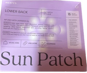Herfes Lower Back Sun Patch 16-Patches Infused With Lavender Oil - Picture 1 of 1