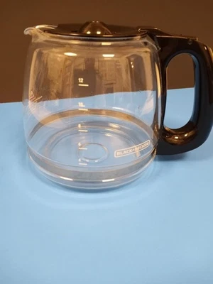 Black & Decker (12 tazas) jarra de café negra tapa abatible modelo PP-014. Bonus Buy! Foto 1 de 4