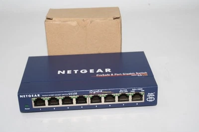 NETGEAR GS108v3 ProSAFE 8-Port Desktop Gigabit Switch- USED - Image 1 of 4