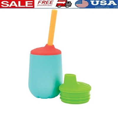 Copo de silicone 3 estágios copo de treinamento infantil com bicos removíveis e canudo novo - Imagem 1 de 4
