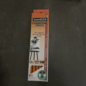 General's Charcoal Pencils HB 12-Count Package - Picture 1 of 6