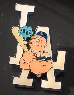 LOS ANGELES Dodgers 2002 LA POPEYE HITTING Lapel Pin - VERY RARE - Image 1 of 2
