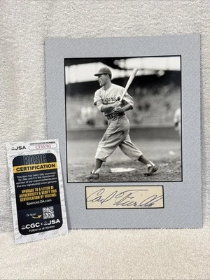 RARE Carl Furillo 1940's Photo W/AUTOGRAPH, Brooklyn Dodgers, JSA-NICE-LOOK!! - Image 1 of 4