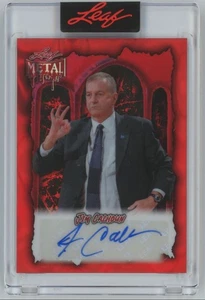 2025-26 Leaf Metal Halloween RED Jim Calhoun Auto 2/13 Coach #BA-JC2 A34 - Bild 1 von 2