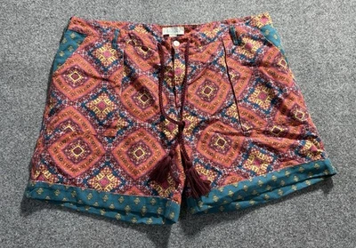 Pantalones Cortos Sundance Kalini Lino Algodón Borlas Boho 5.5" Para Mujer Talla XL Foto 1 de 4