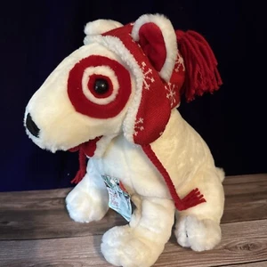 Target Dog Plush Bullseye Bull Terrier “The Inn Thing” 2001 Christmas 14” - Picture 1 of 7