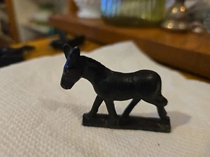 Vtg Cast Iron  Mule Donkey  Small Toy Train Garden - Picture 1 of 4