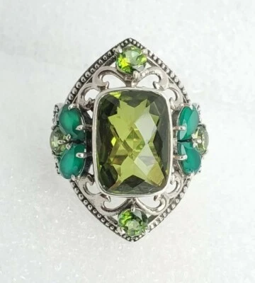 NICKY BUTLER Designer 925 Sterling Silver Ring Size 7 Chalcedony Quartz Topaz NB - Image 1 of 4