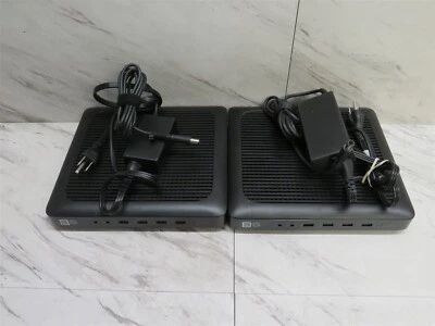 2x HP TPC-I004-TC Thin Client t620 AMD GX-217GA Radeon HD Graphics 8GB RAM AC  - Image 1 of 4