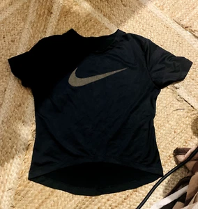neu: orig. NIKE Shirt Dri-Fit Gr. S Swoosh gold - Bild 1 von 8