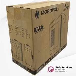 FUNDA PC MOROVOL ATX 852 - TOTALMENTE NUEVA - Imagen 1 de 5