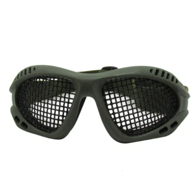 Nuevas Gafas Tácticas Malla de Alambre de Acero Gafas Airsoft Protector para Juegos de Ojos Foto 1 de 2